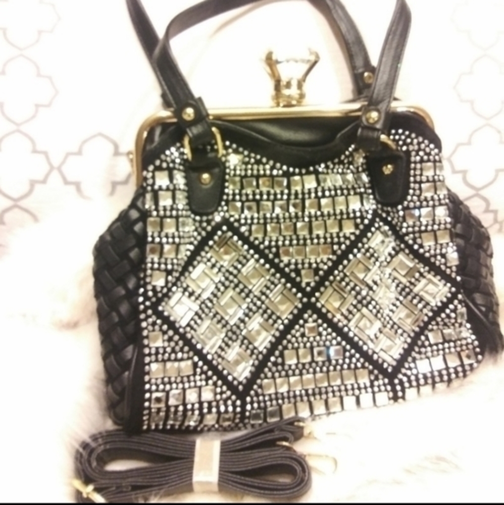 New black diamond handbag